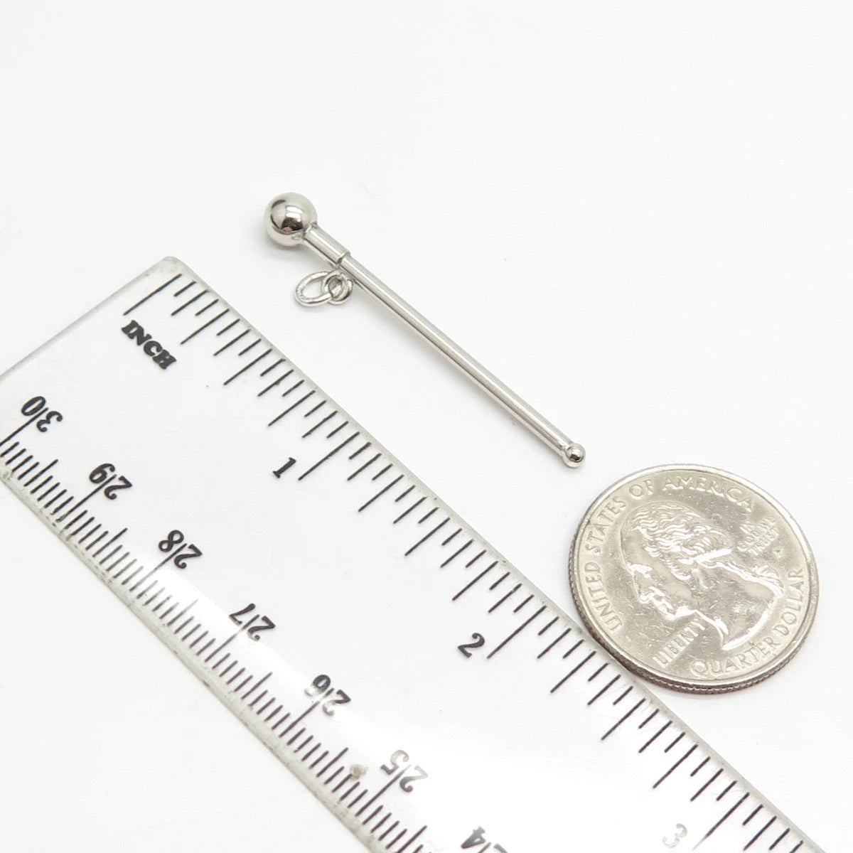 925 Sterling Silver Vintage Pillar Pendant