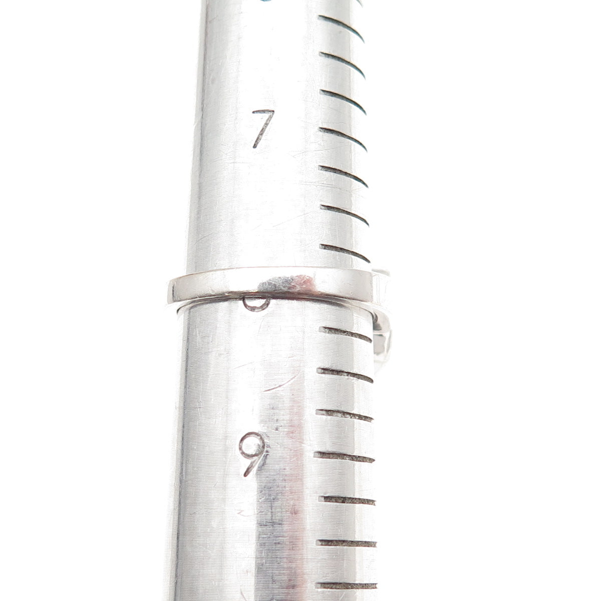 HN Heng Ngai 925 Sterling Silver Real Round-Cut Diamond Ring Size 8