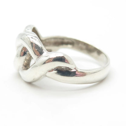 925 Sterling Silver Vintage Chain Ring Size 8.75
