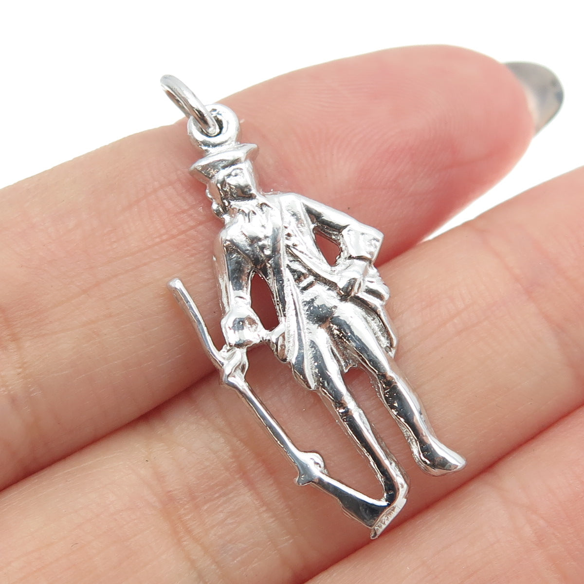 COLEMAN CO. 925 Sterling Silver Vintage Nelson Figure Charm Pendant