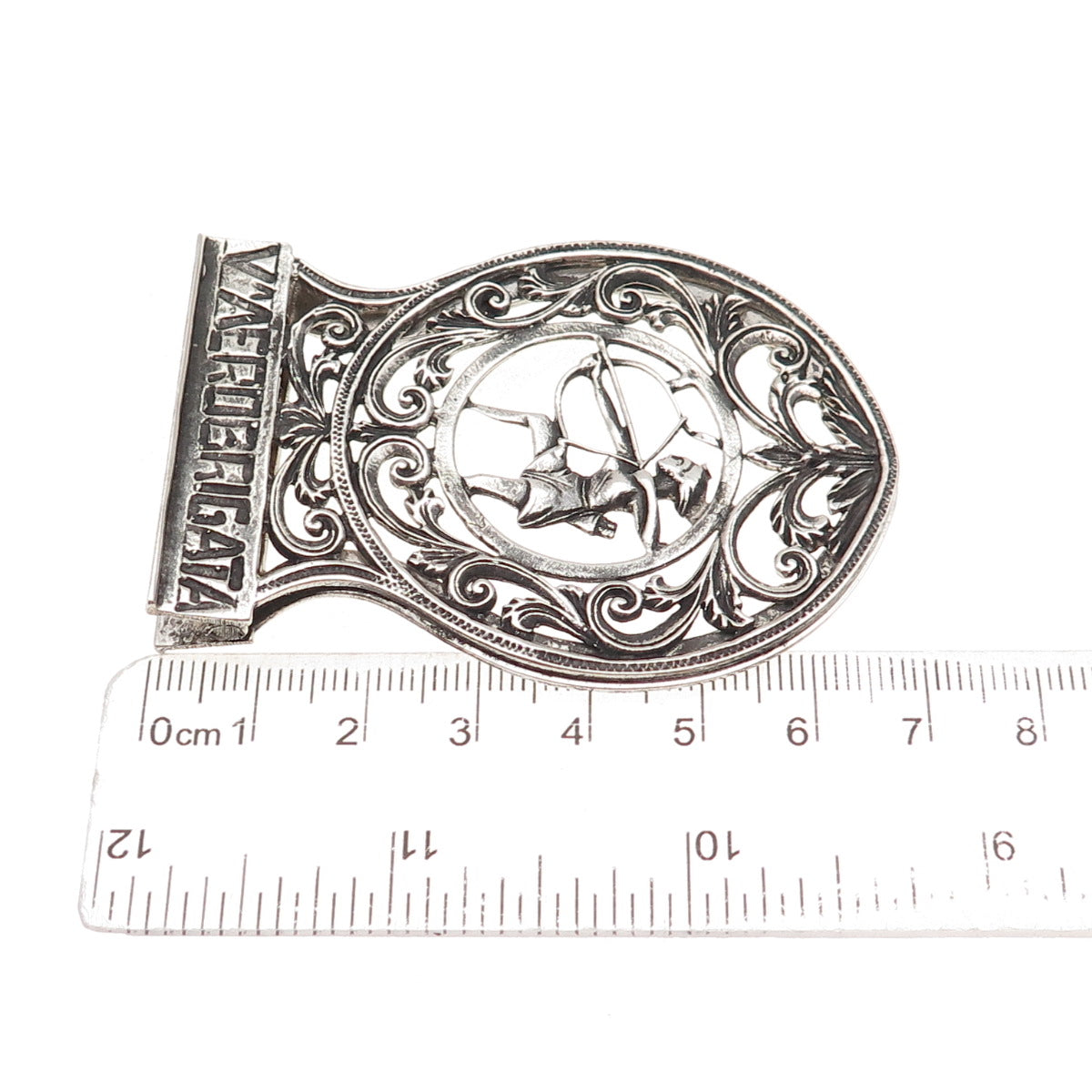 Fulvio Casamonti 800 Silver Vintage V Aerobrigata Italian Air Force Clip