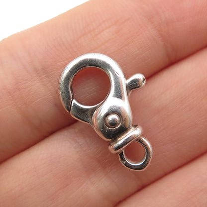 925 Sterling Silver Vintage Italy Bracelet / Necklace Lobster Lock Clasp