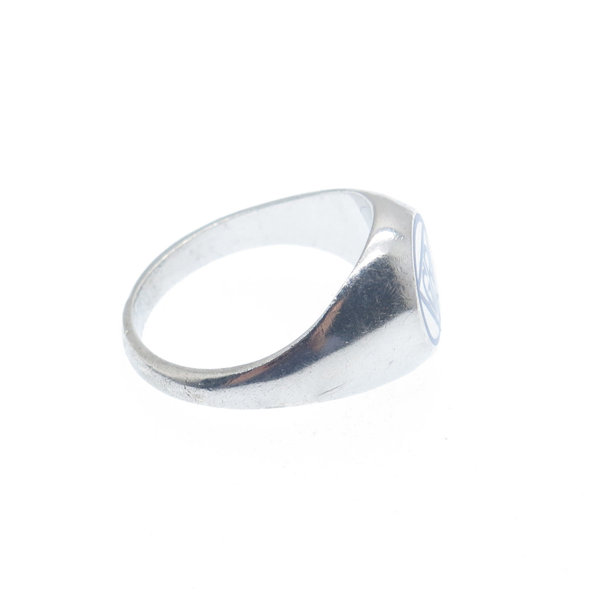OFFICIAL 925 Sterling Silver Vintage Enamel GR YWCA Girl Reserves Ring Size 6