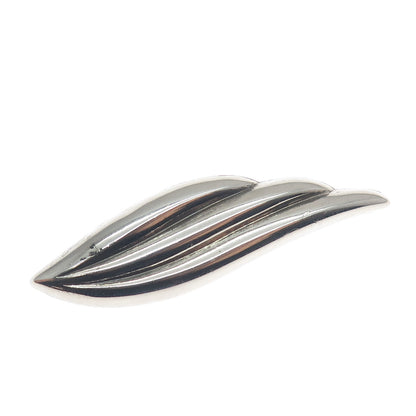 925 Sterling Silver Vintage Modernist Wing Pin Brooch