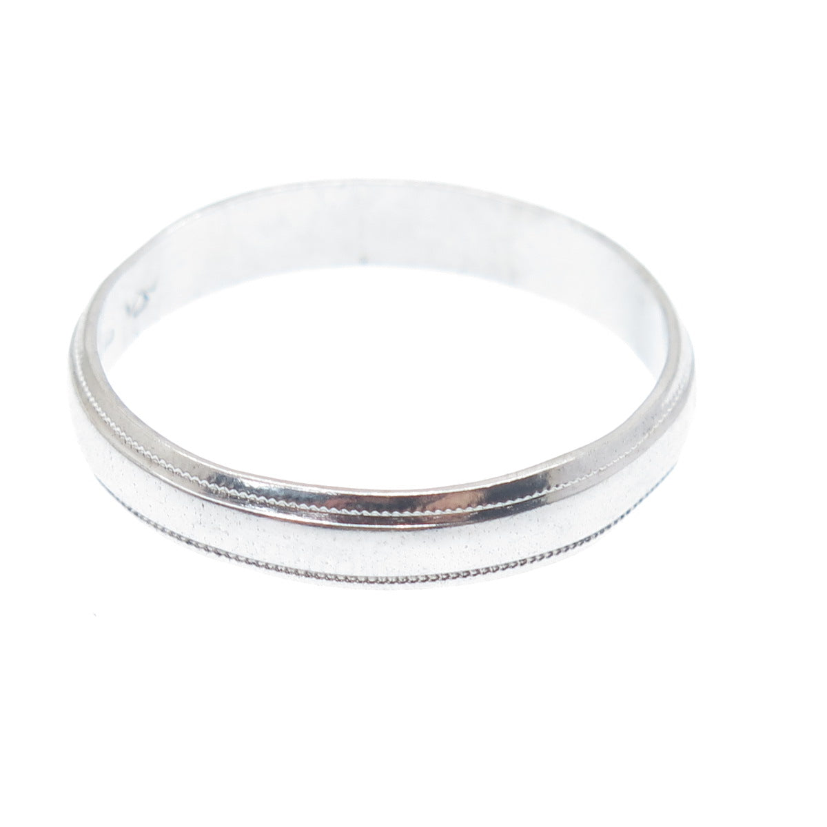 J.D. SCHLANG CO. 925 Sterling Silver Vintage Wedding Band Ring Size 11.25