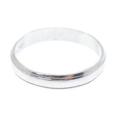 J.D. SCHLANG CO. 925 Sterling Silver Vintage Wedding Band Ring Size 11.25