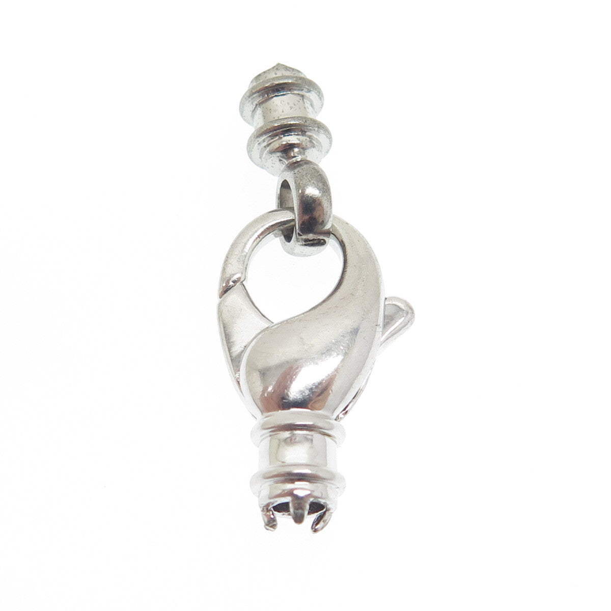 LALOOP 925 Sterling Silver Vintage Bracelet / Necklace Lobster Claw Clasp Lock
