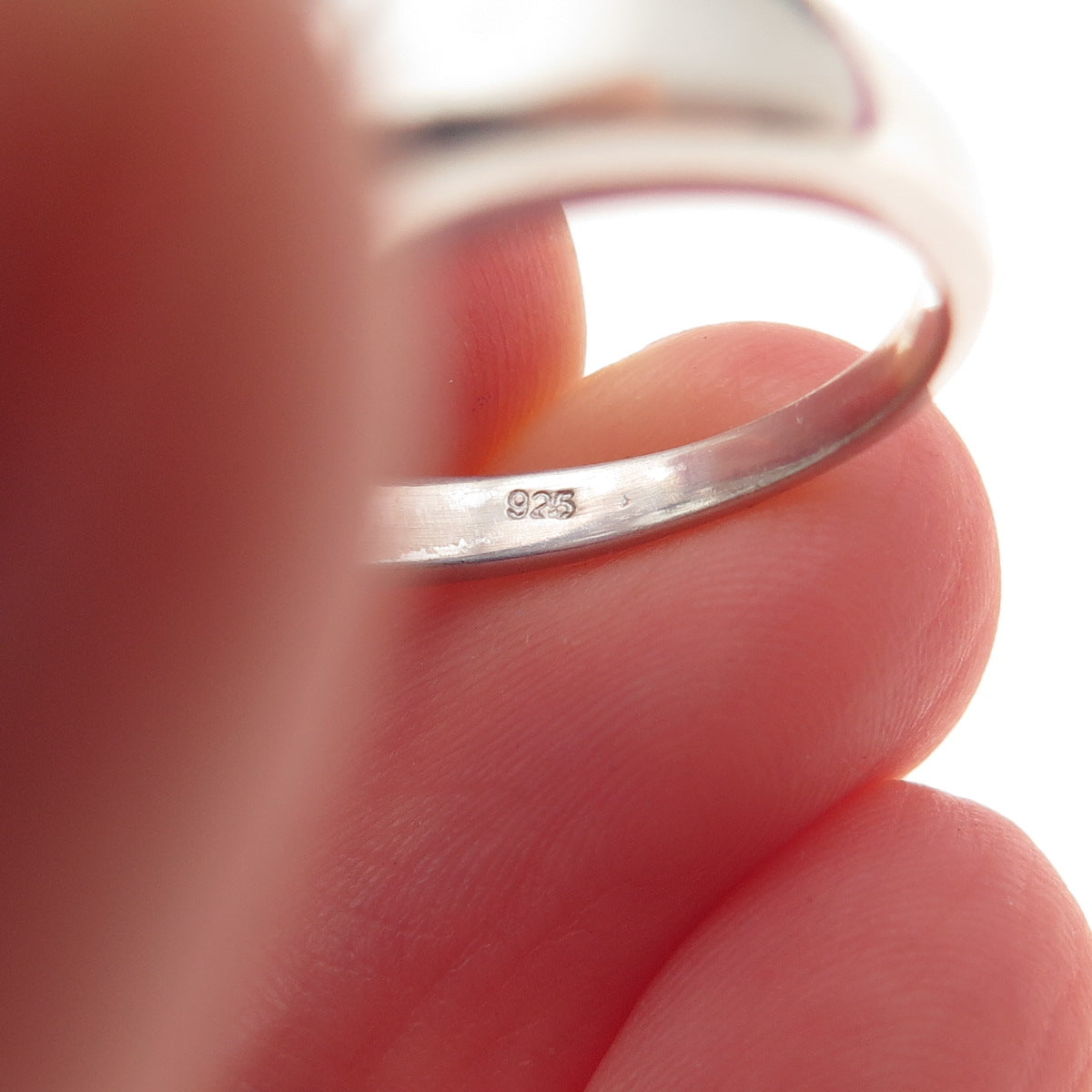 925 Sterling Silver Real Blue & White Topaz Teardrop Ring Size 7.25
