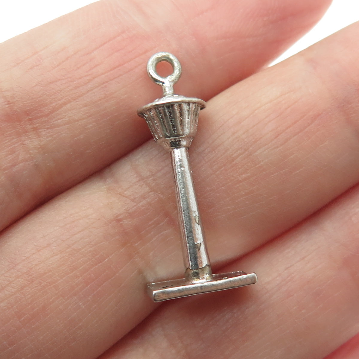 925 Sterling Silver Vintage Calgary Tower Charm Pendant