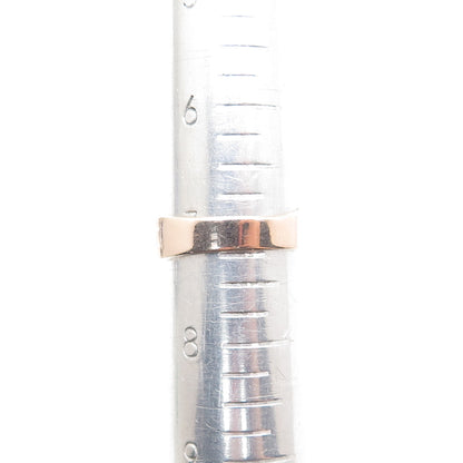 925 Sterling Rose Gold Plated Real Diamond Accent & Smoky Topaz Ring Size 7.25