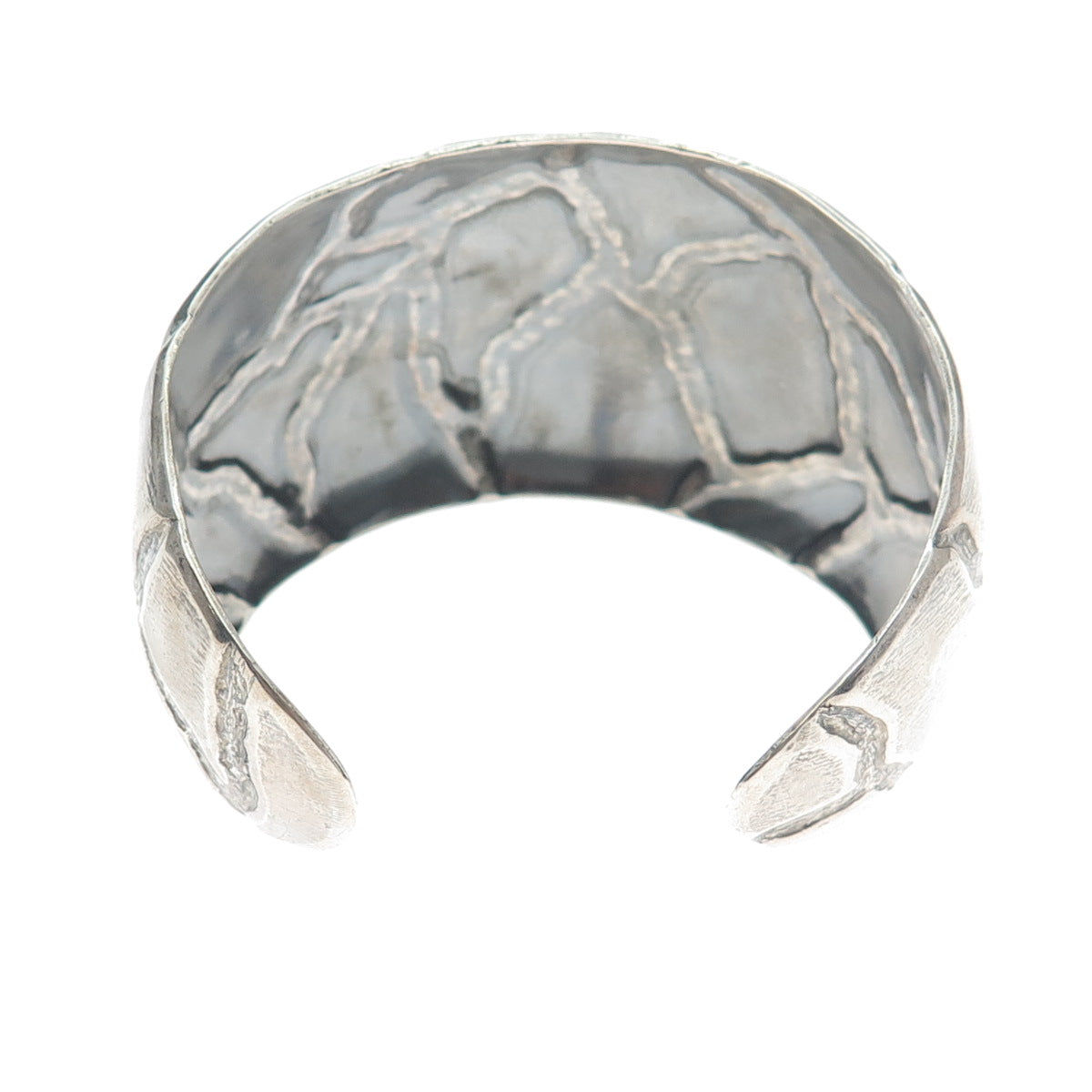 ESPERANZA 925 Sterling Silver Vintage Mexico Modernist Adjustable Bracelet 7"