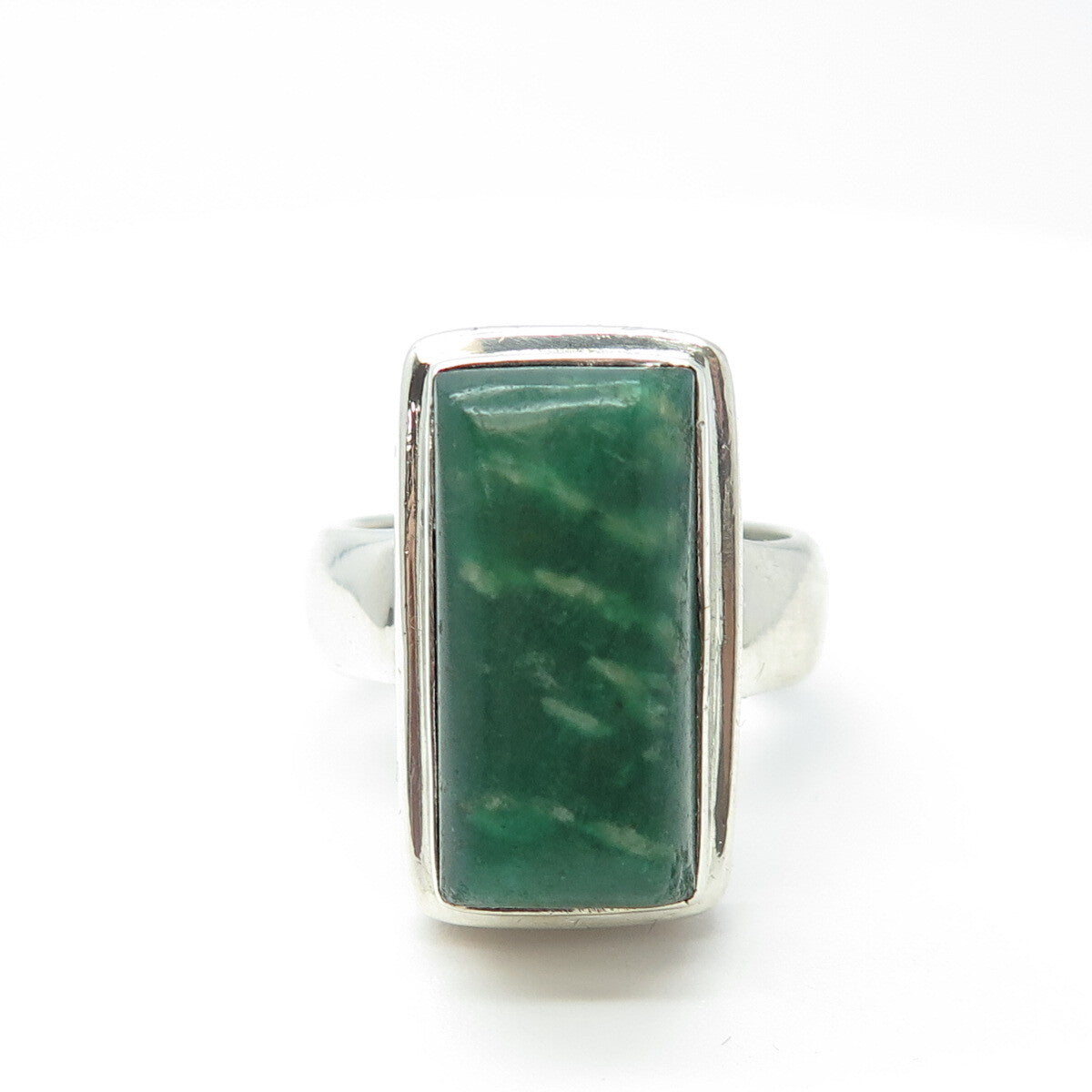 925 Sterling Silver Vintage Real Turquoise Gemstone Ring Size 8.5