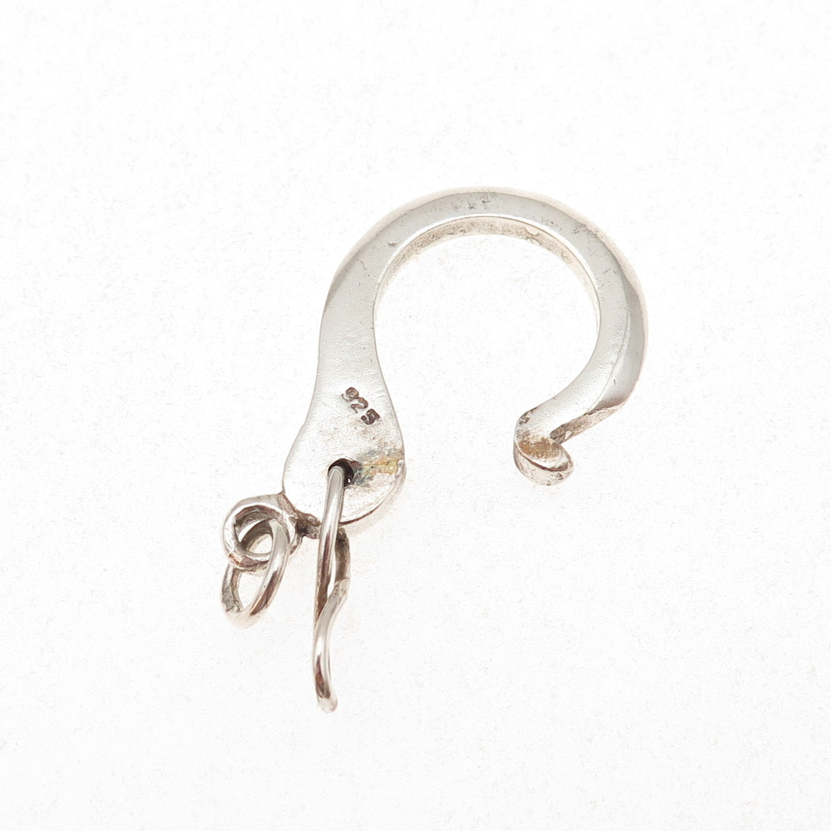 925 Sterling Silver Vintage Bracelet / Necklace Carabiner Lock Clasp