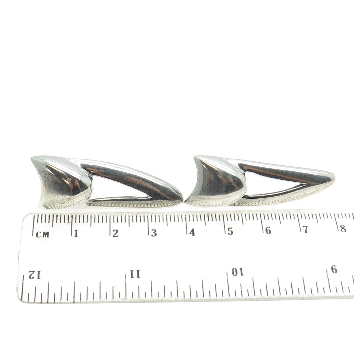 MARTELL 925 Sterling Silver Vintage Door Knocker Earrings