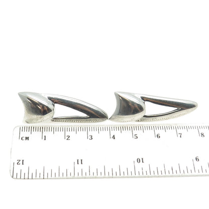 MARTELL 925 Sterling Silver Vintage Door Knocker Earrings
