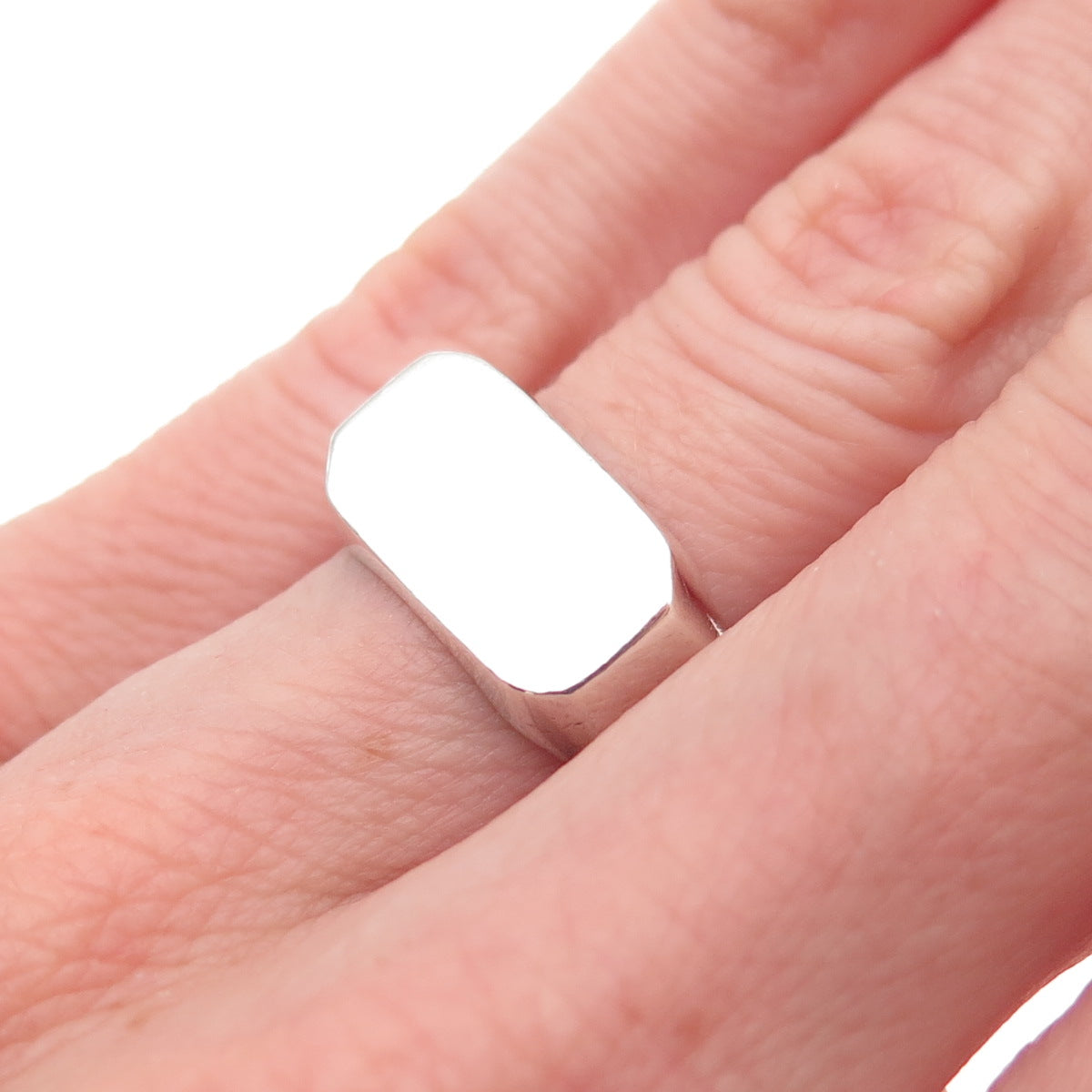 925 Sterling Silver Vintage Signet Ring Size 5.25