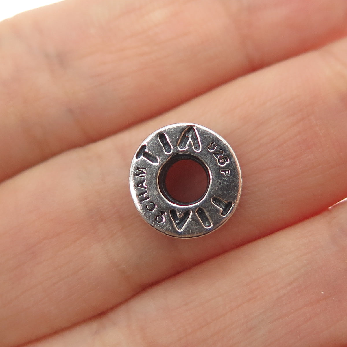 CHAMILIA 925 Sterling Silver Aunt Tante Tia Slide Bead Charm