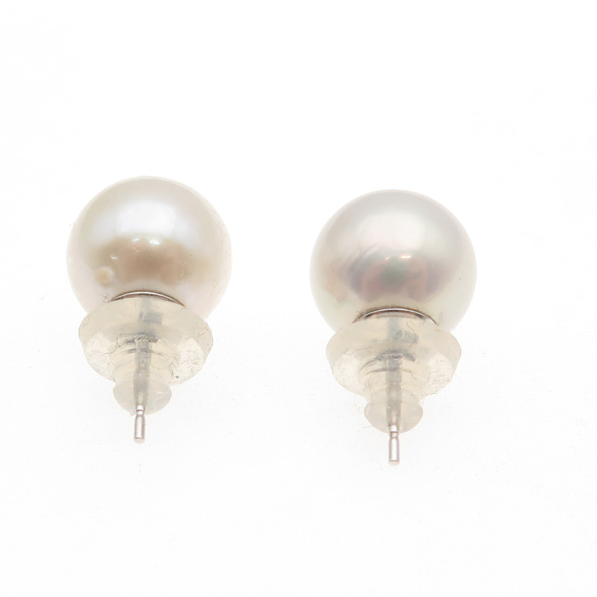 925 Sterling Silver Faux Pearl Stud Earrings