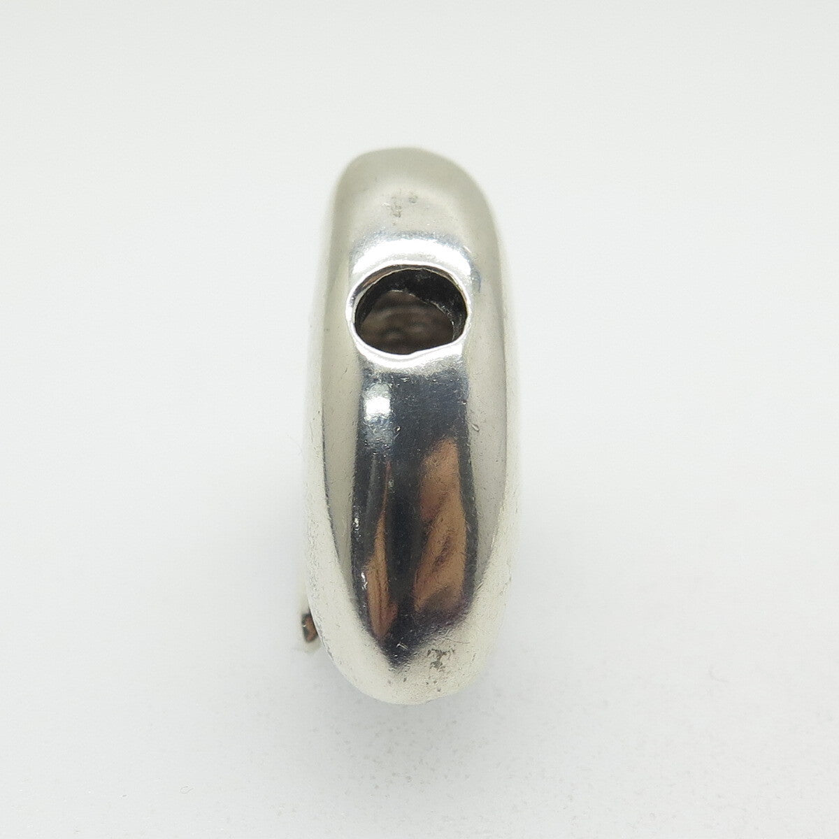 925 Sterling Silver Vintage Southwestern Native Bear Slide Pendant