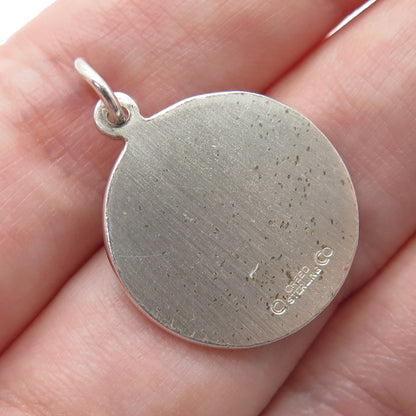 CREED 925 Sterling Silver Vintage Graduation Minimalist Charm Pendant