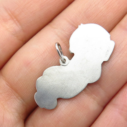 925 Sterling Silver Sleeping Baby Pendant
