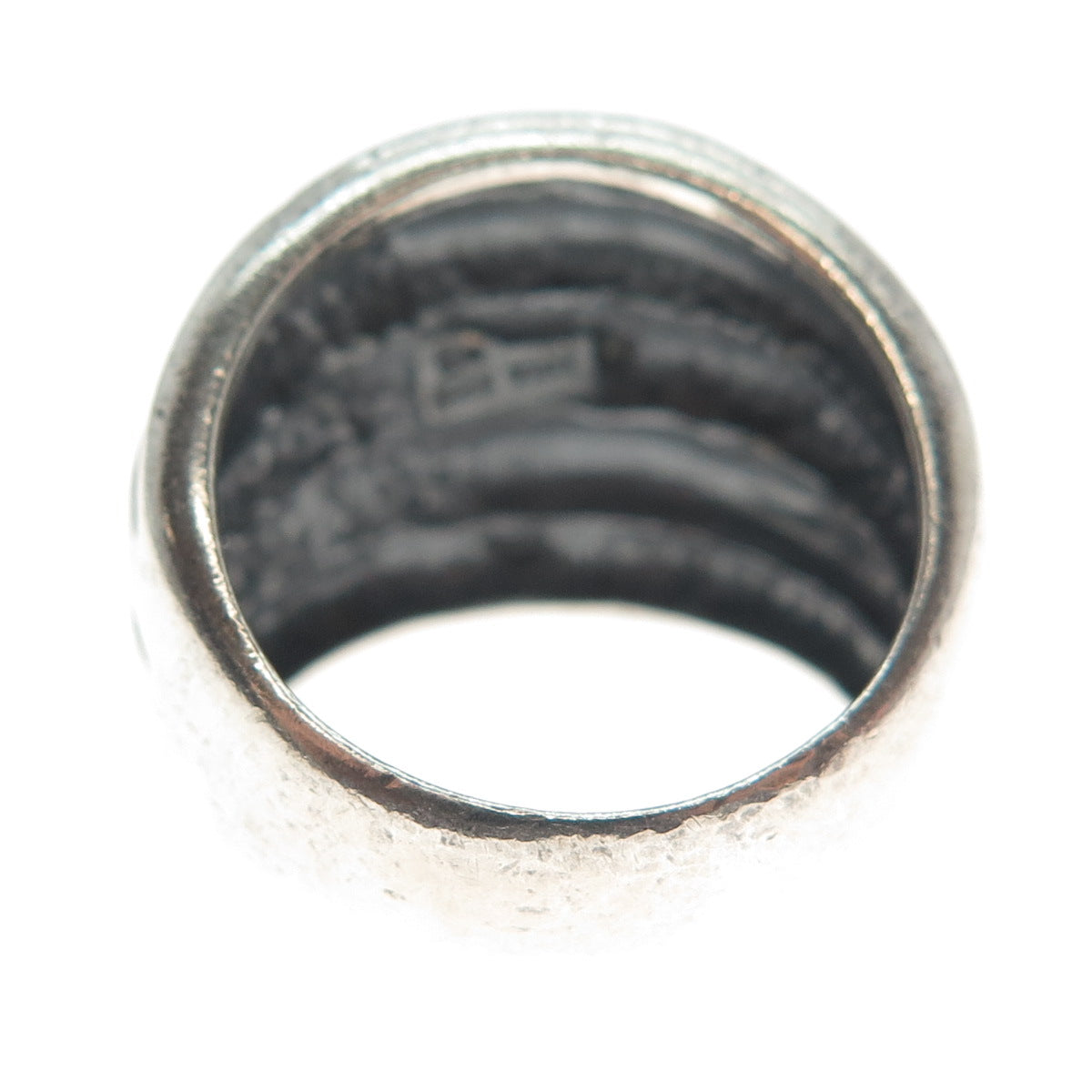SILPADA 925 Sterling Silver Vintage Ribbed Wide Ring Size 8.75