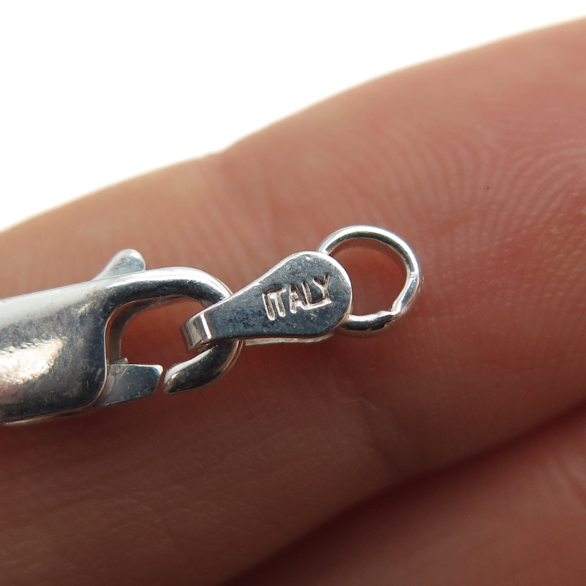 925 Sterling Silver Vintage Italy Bracelet / Necklace Lobster Lock Clasp