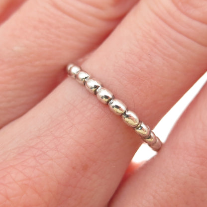 JGD Janice Girardi 925 Sterling Silver Vintage Bubble Stackable Band Ring Size 8