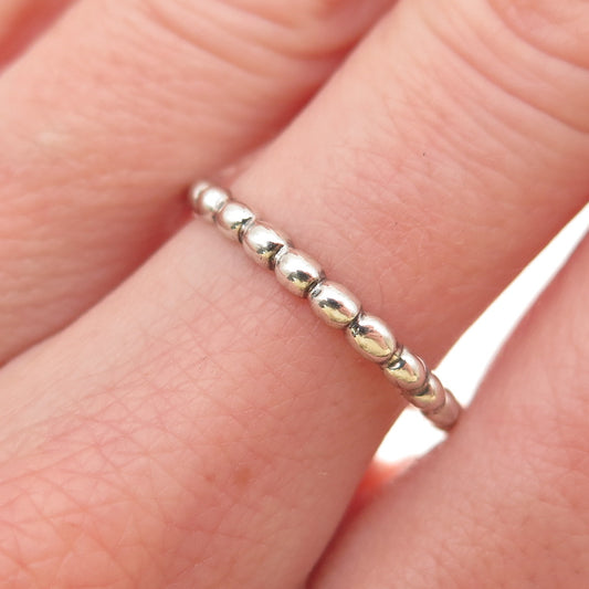 JGD Janice Girardi 925 Sterling Silver Vintage Bubble Stackable Band Ring Size 8