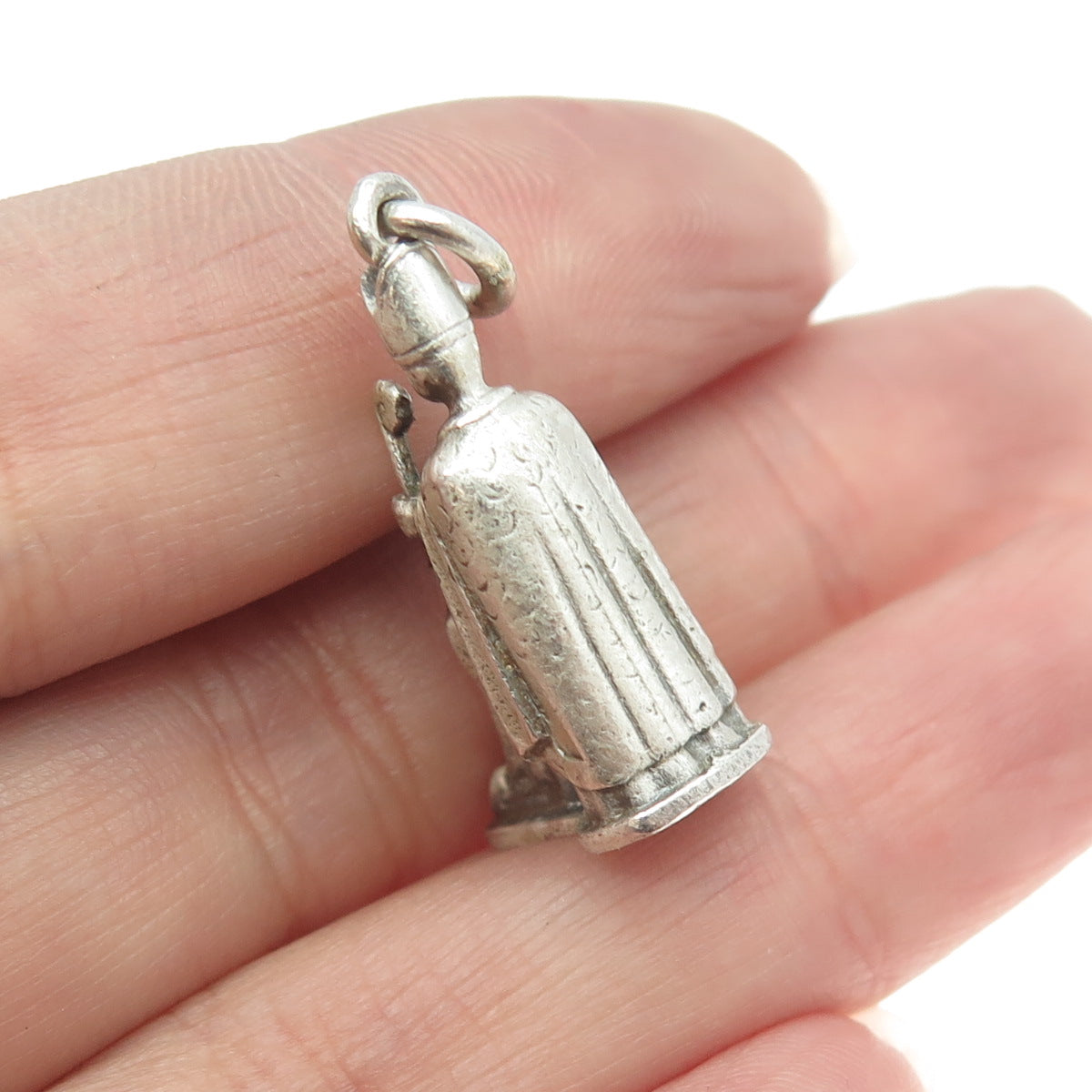 CREED 925 Sterling Silver Antique Catholic Confirmation Religious Charm Pendant