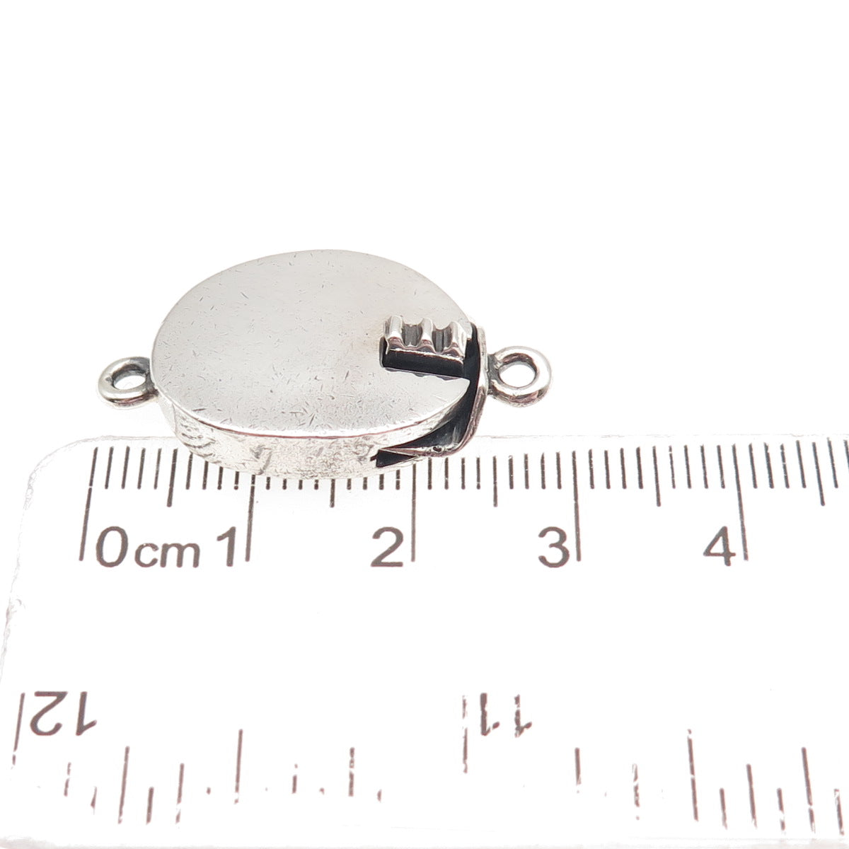 925 Sterling Silver Vintage Mexico Bracelet / Necklace Box Lock Clasp