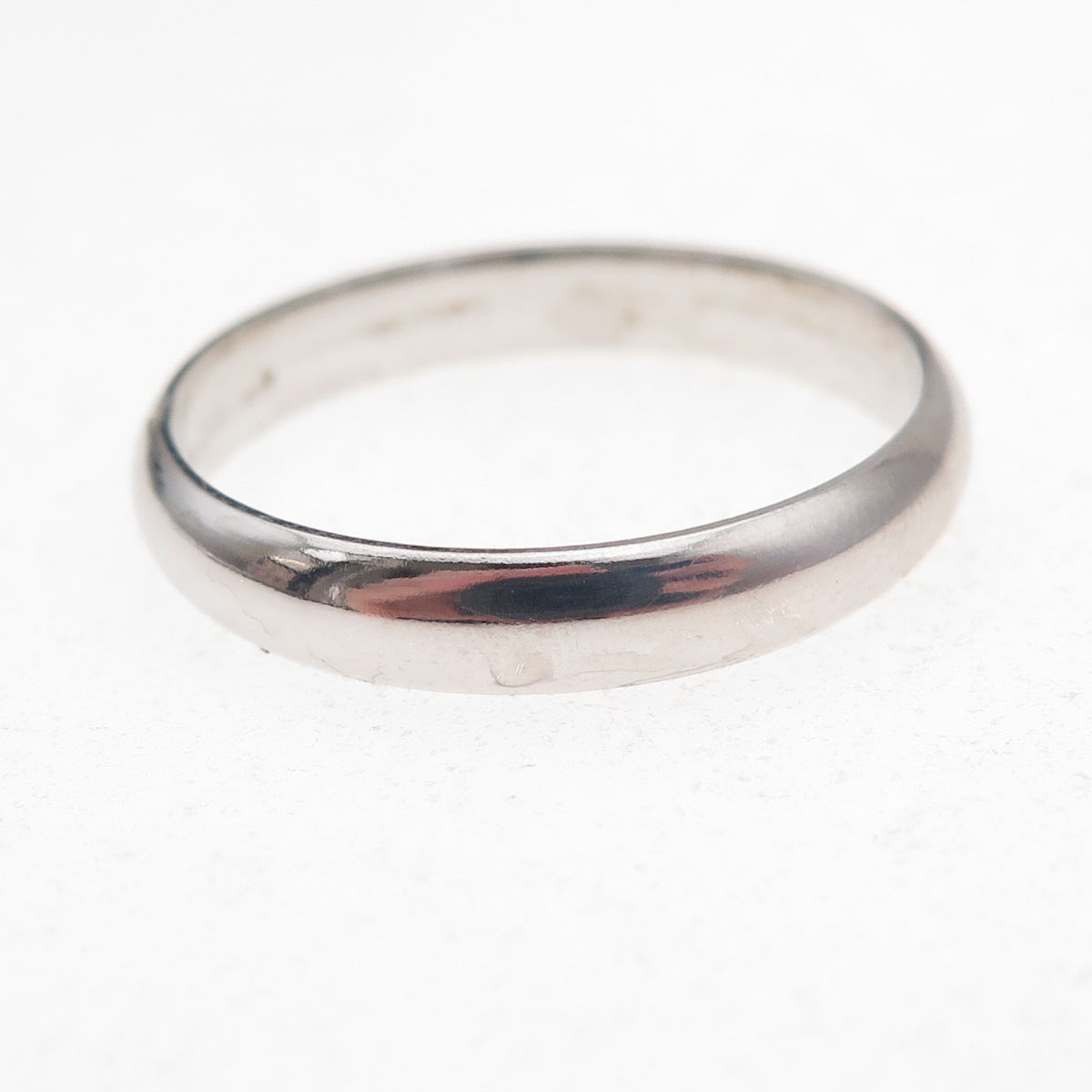 925 Sterling Silver Vintage Classic Wedding Band Ring Size 12.25