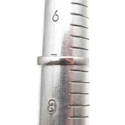 925 Sterling Silver Round-Cut C Z Sparkle Band Ring Size 7