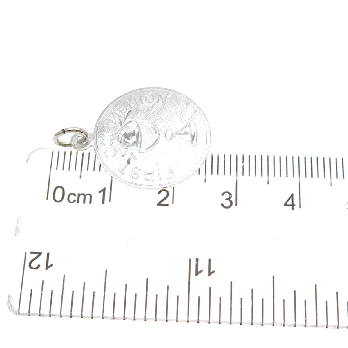 GRIFFITH & SONS CO. Silver Filled Vintage First Communion Charm Pendant