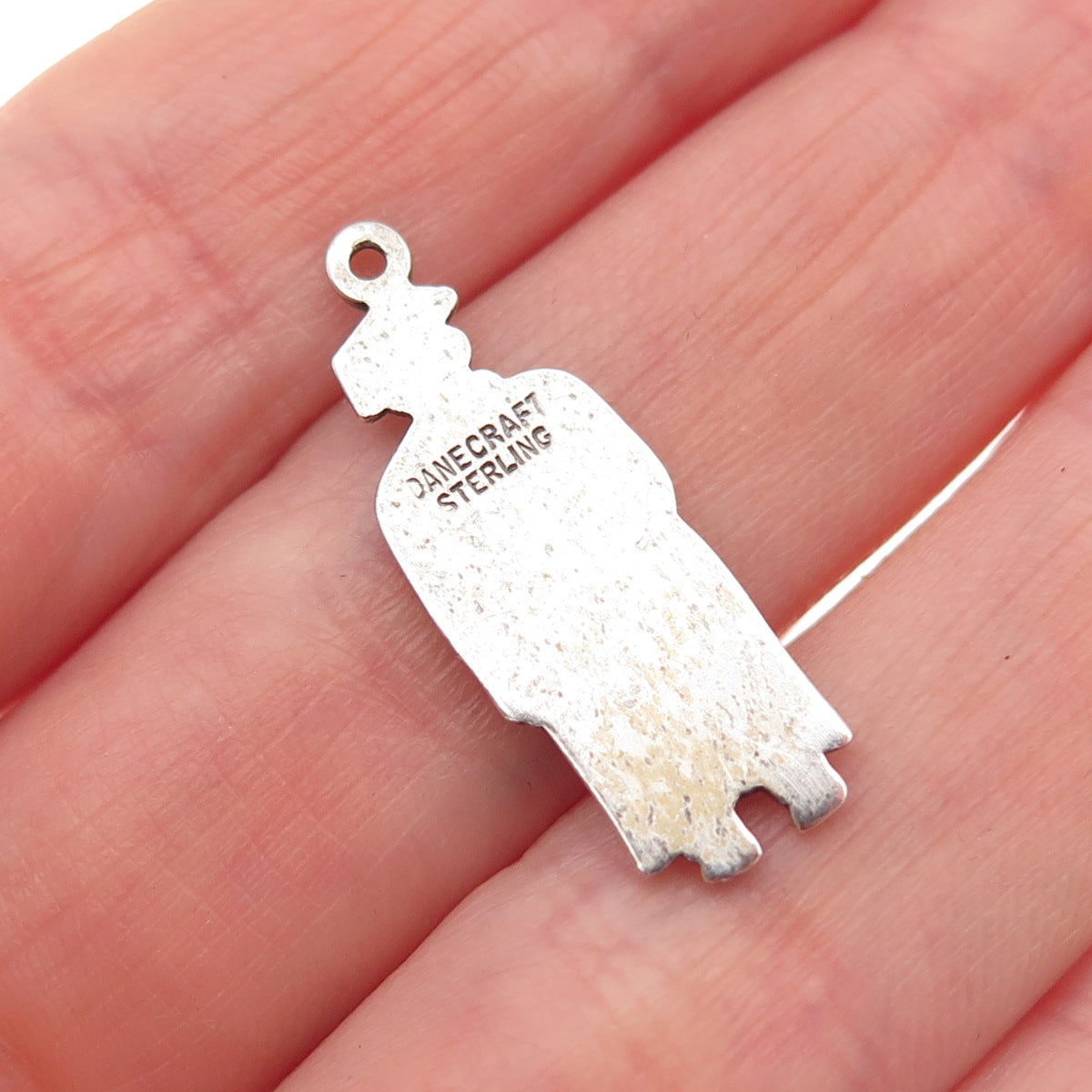 DANECRAFT 925 Sterling Silver Vintage Graduation Oxidized Charm Pendant