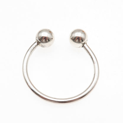 Tiffany & Co. 925 Sterling Silver Vintage Screw-Off Ball Key Ring Holder