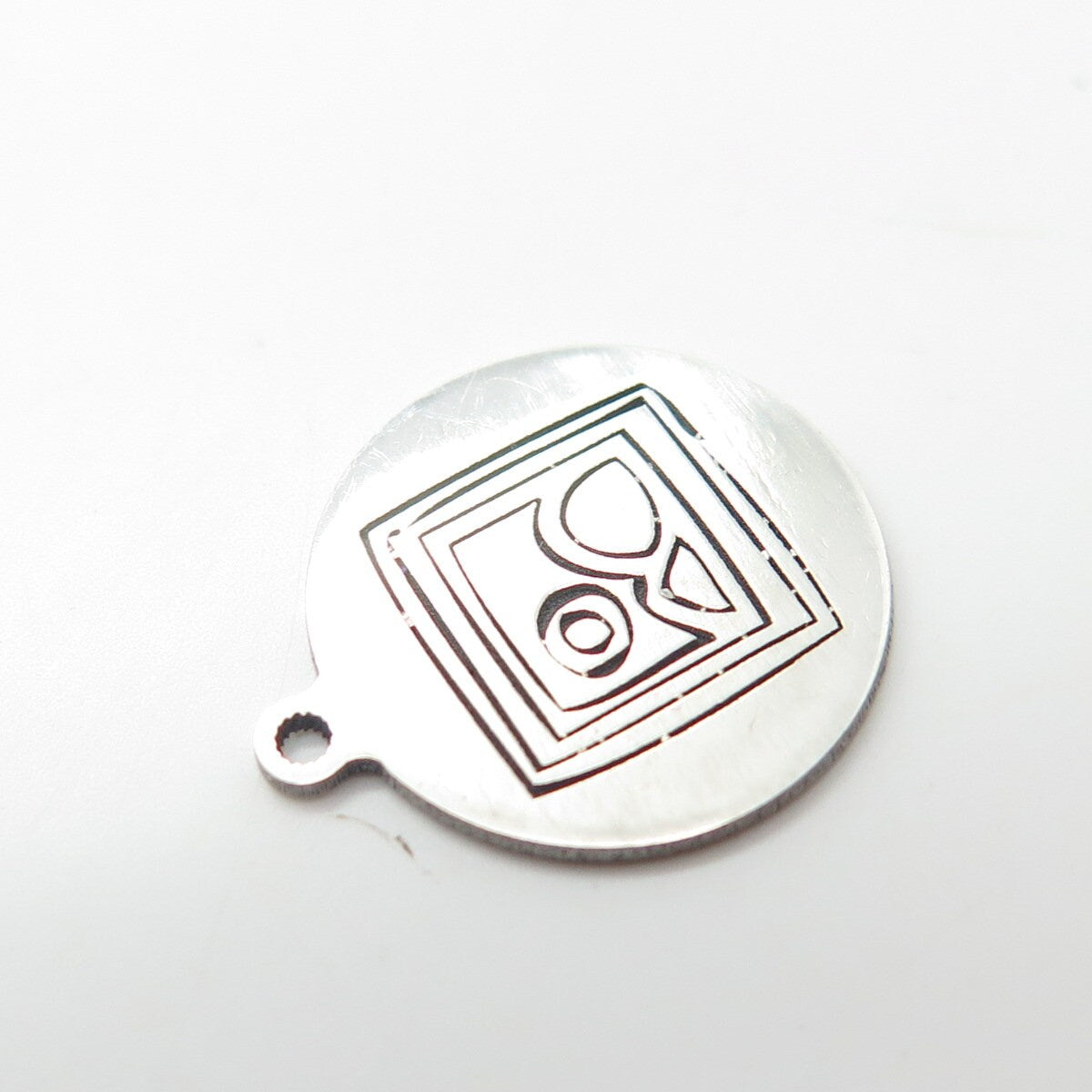 925 Sterling Silver USA Two In Town Sunrise Scenery Charm Pendant