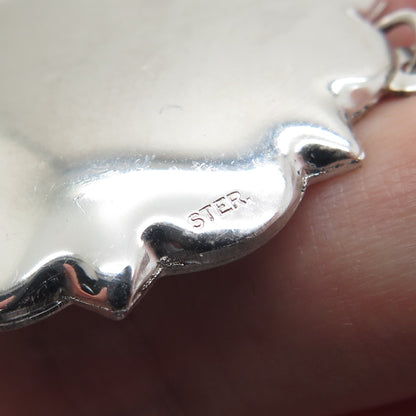 925 Sterling Silver Vintage Hands In Prayer Religious Pendant