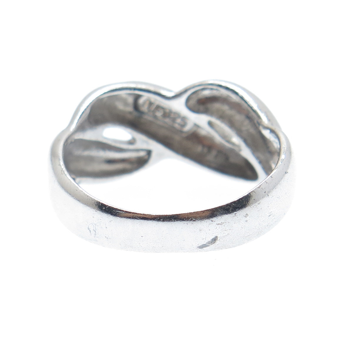 CHAPAL ZENRAY 925 Sterling Silver Vintage Infinity Ring Size 8.25