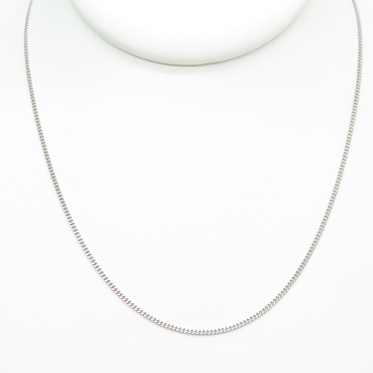 925 Sterling Silver Italy Curb Chain Necklace 16"