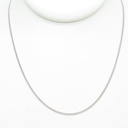 925 Sterling Silver Italy Curb Chain Necklace 16"