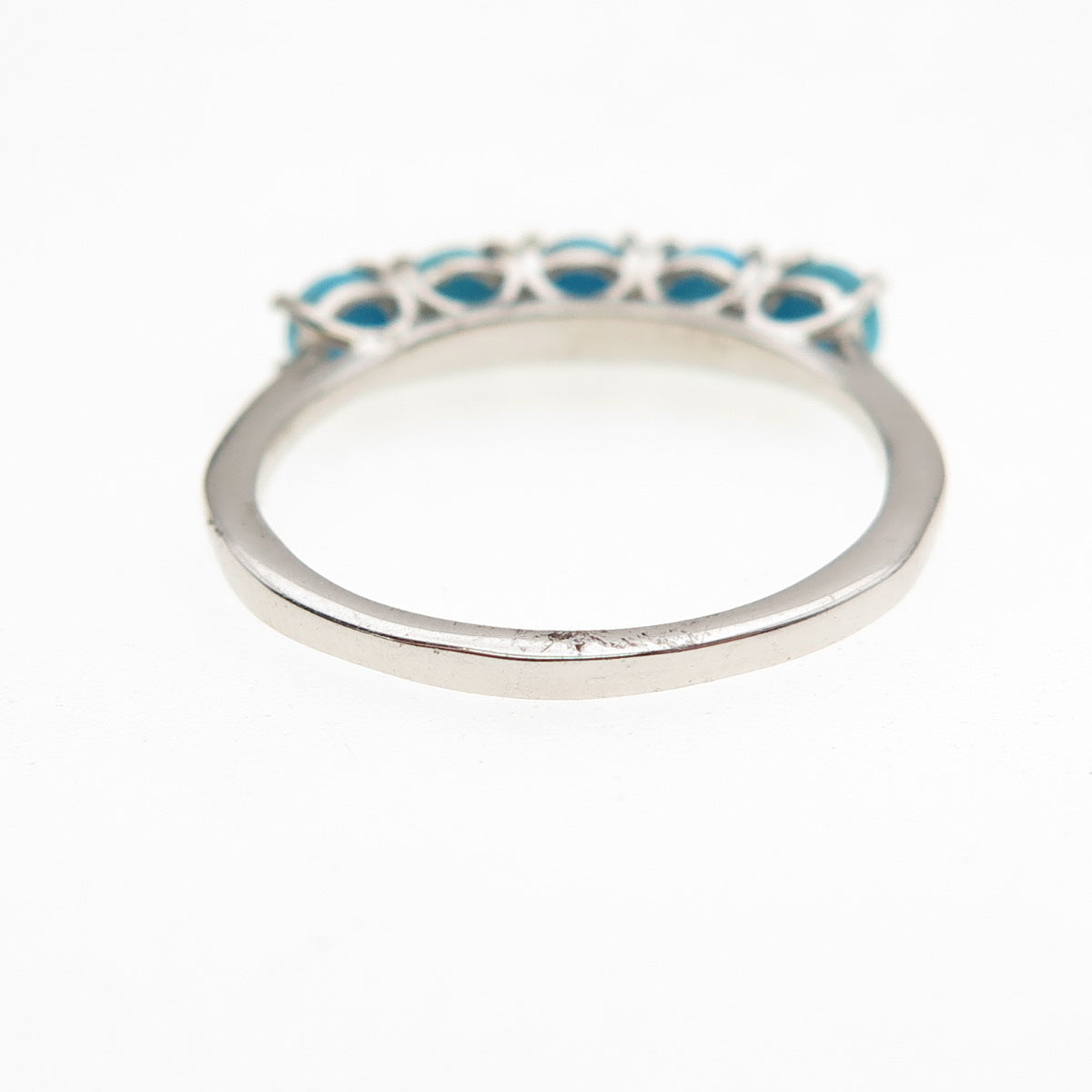 Chuck Clemency 925 Sterling Silver Real Sleeping Beauty Turquoise Ring Size 7.75
