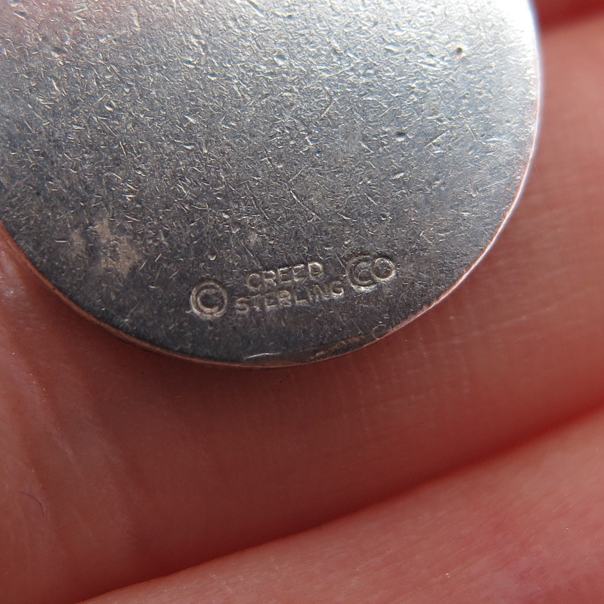 CREED 925 Sterling Silver Vintage Engraved Confirmation Charm Pendant