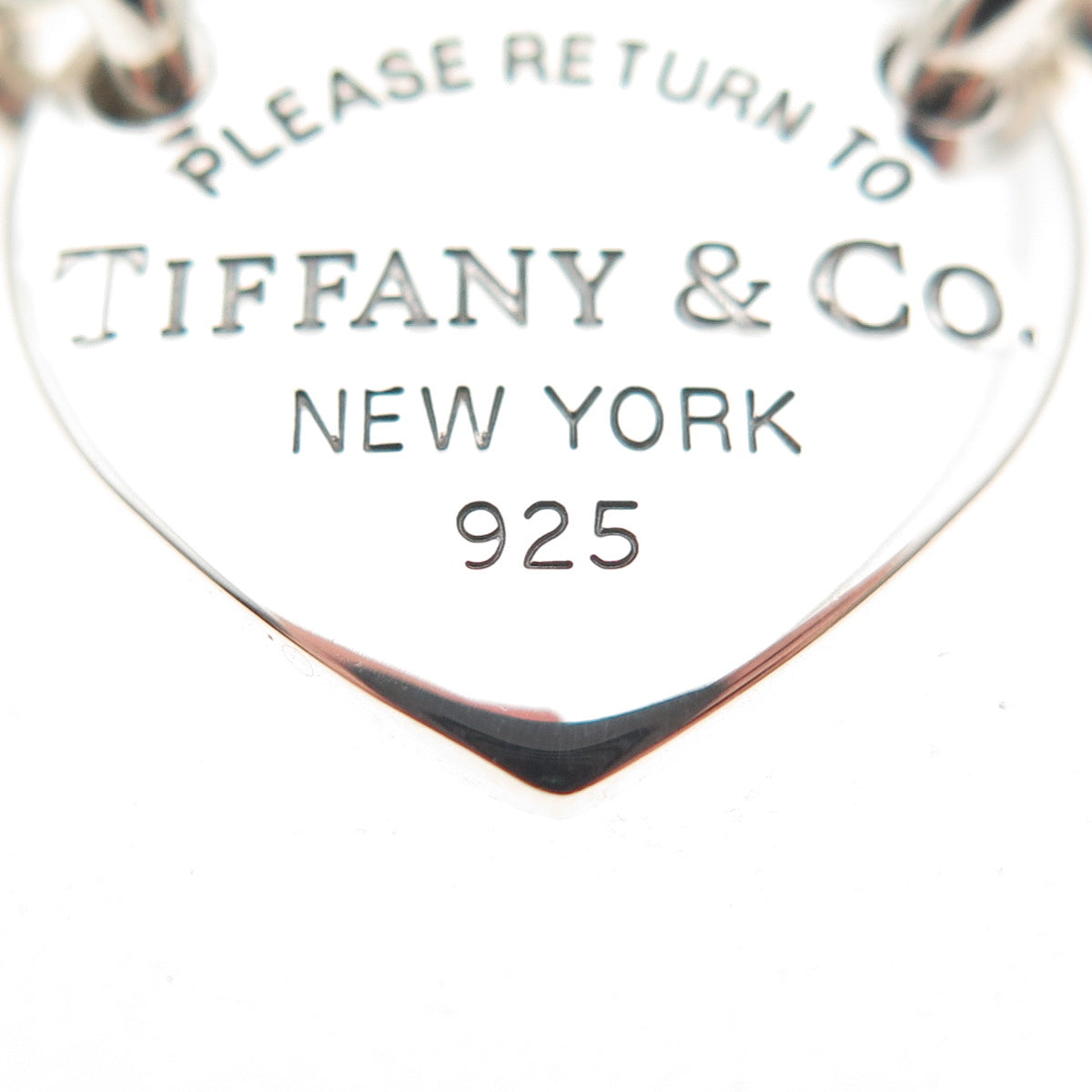 Tiffany & Co. Sterling Silver Vintage Return to Tiffany Heart Chain Necklace 14"