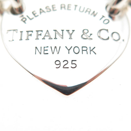 Tiffany & Co. Sterling Silver Vintage Return to Tiffany Heart Chain Necklace 14"