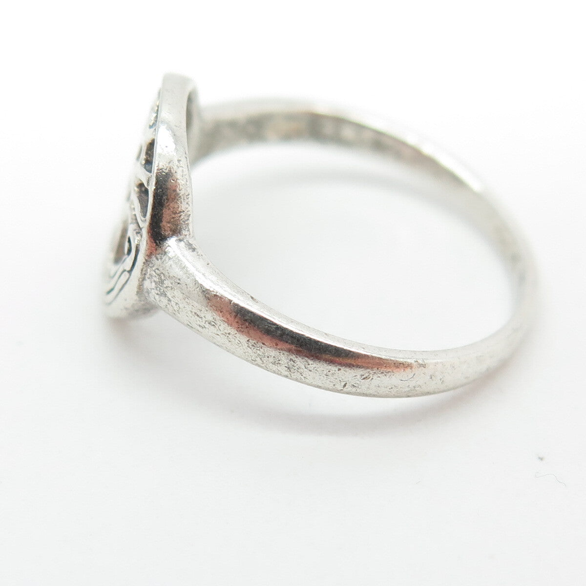 925 Sterling Silver Vintage Tree of Life Ring Size 7.75