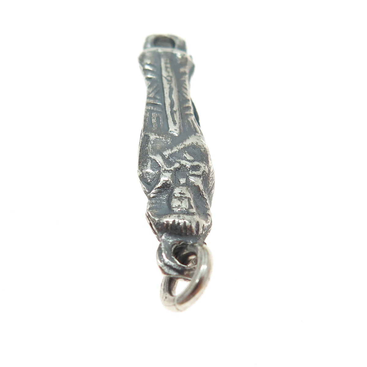 800 Silver Vintage Egyptian Pharaoh Oxidized Charm Pendant