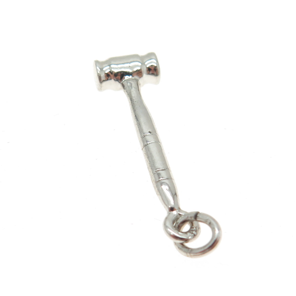 J.M. FISHER 925 Sterling Silver Vintage Gavel Charm Pendant