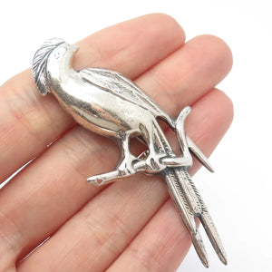925 Sterling Silver Vintage Parrot Bird Pin Brooch