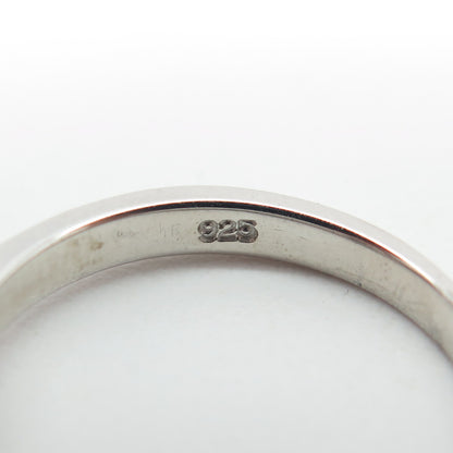 925 Sterling Silver Round-Cut C Z Ring Size 5.75